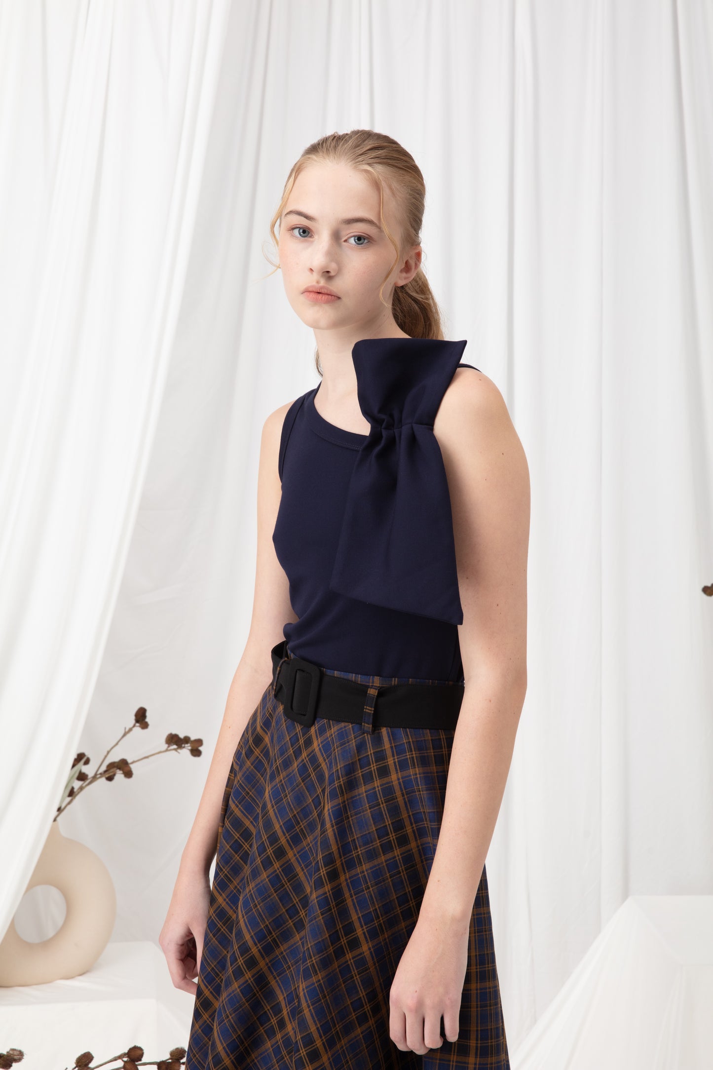 Bow-detail Tank Top
