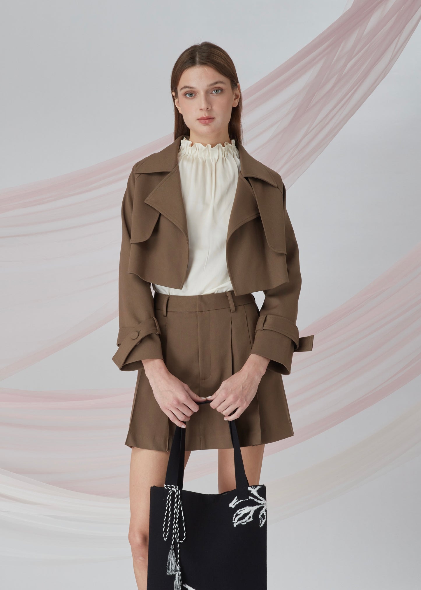 Pleated Mini Skirt