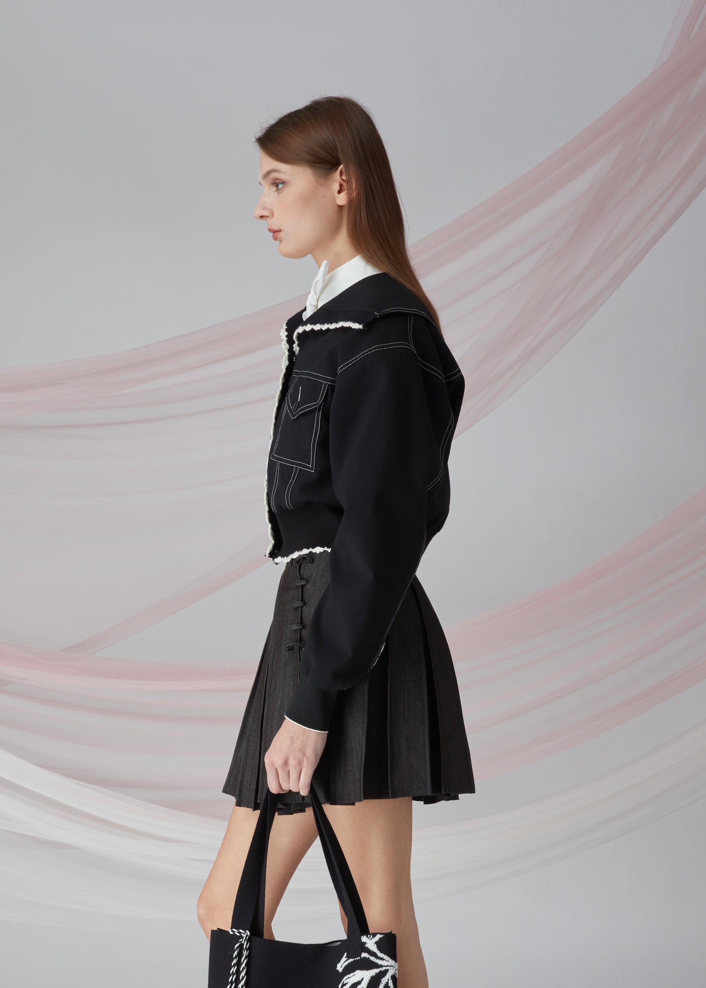 Pleated Mini Skirt