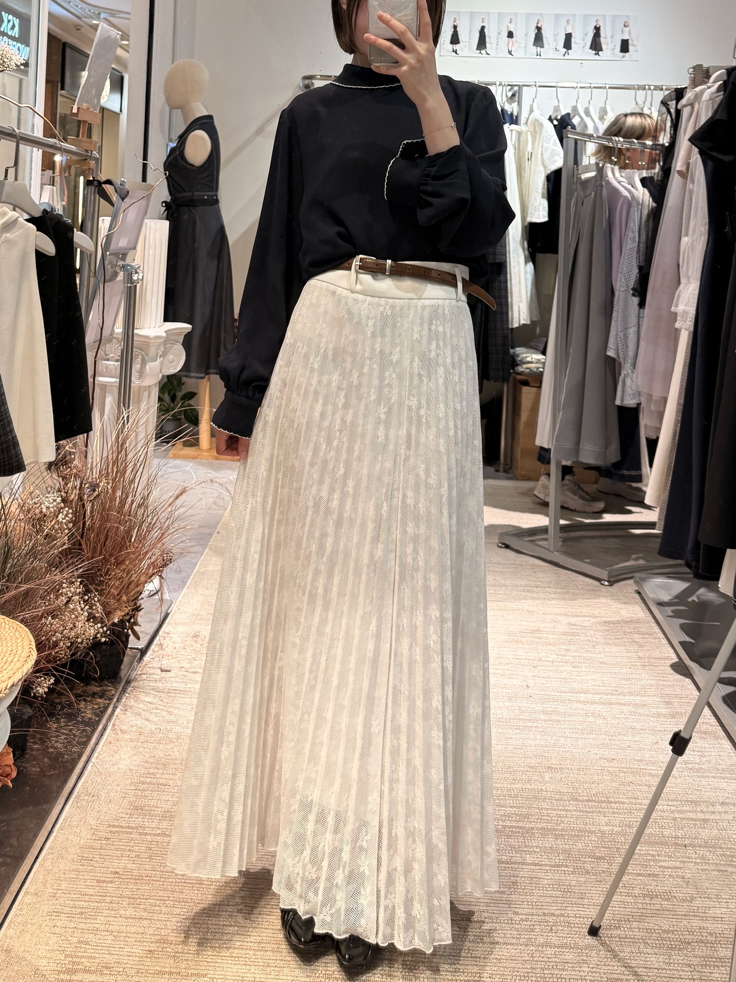 Long Sleeve Chiffon Blouse