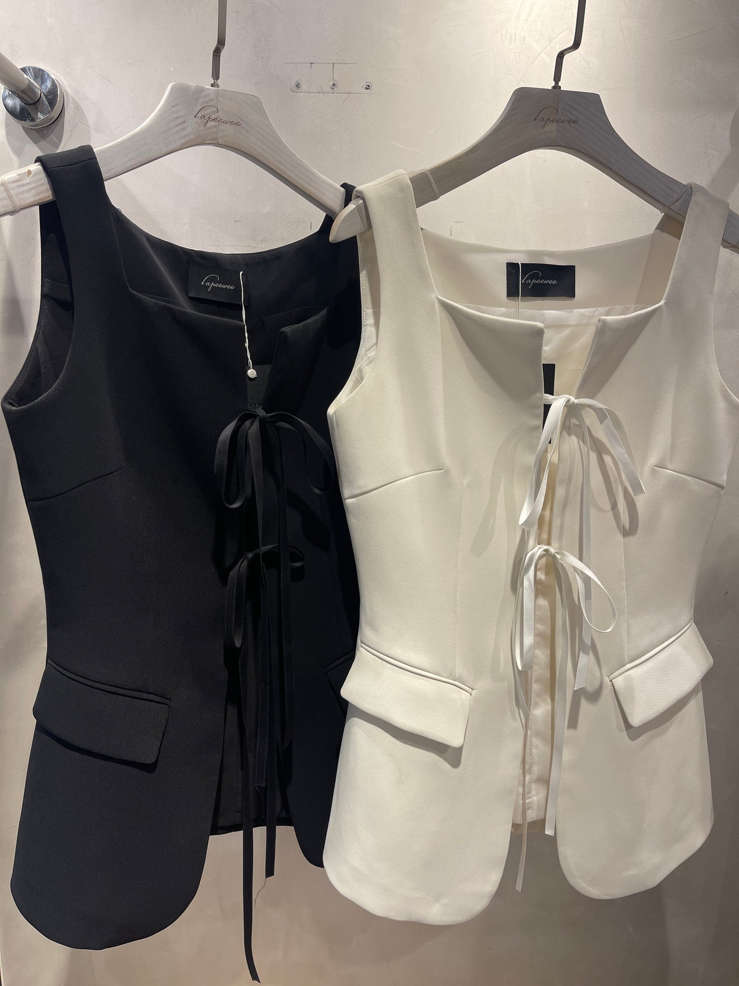 Ribbon Suit Vest
