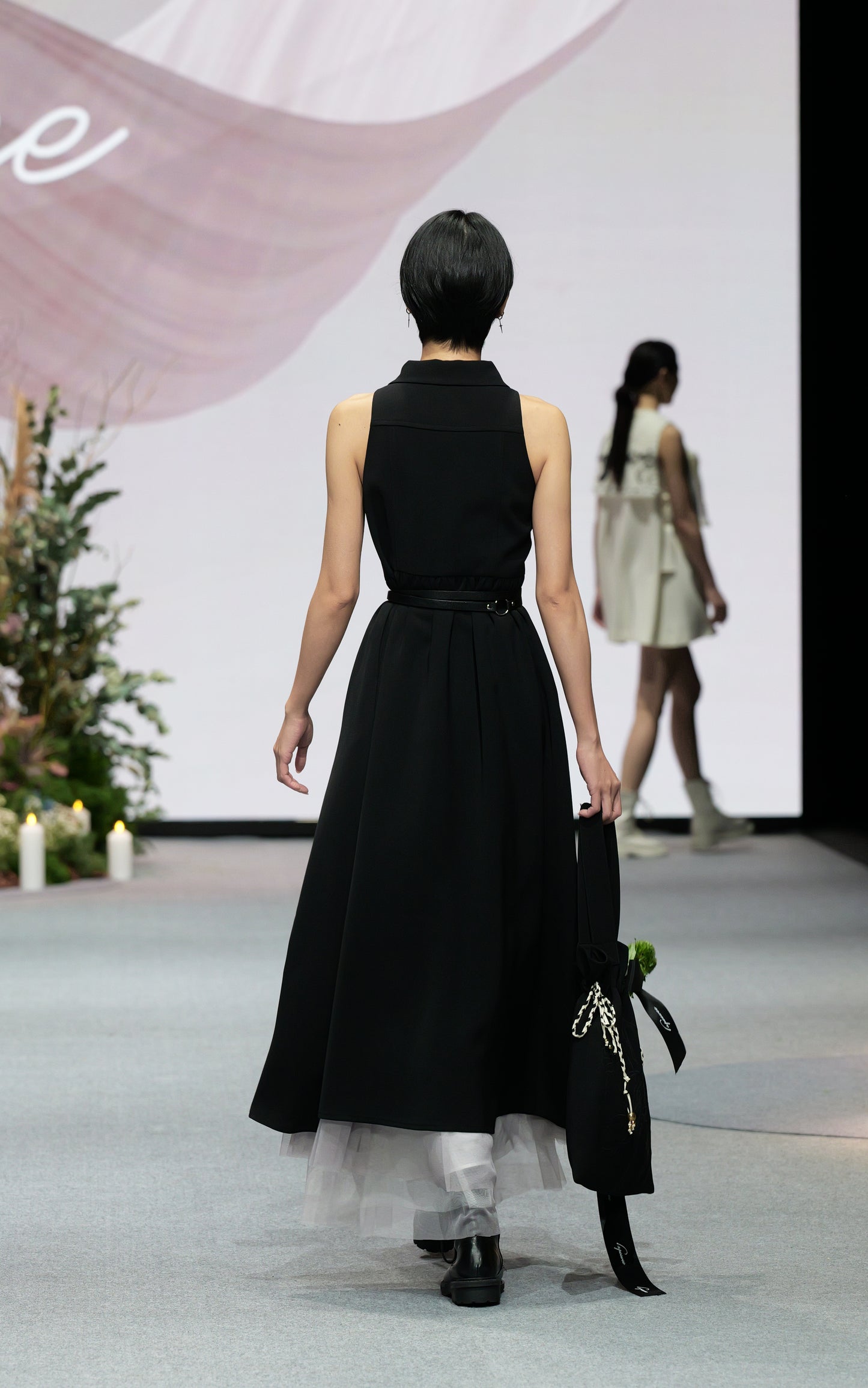 Sleeveless Bottom Front Maxi Dress