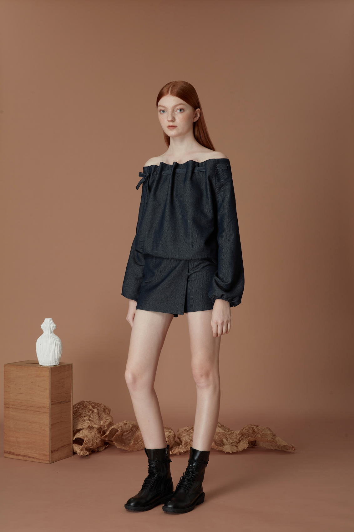 Long Sleeves Off-Shoulder Top