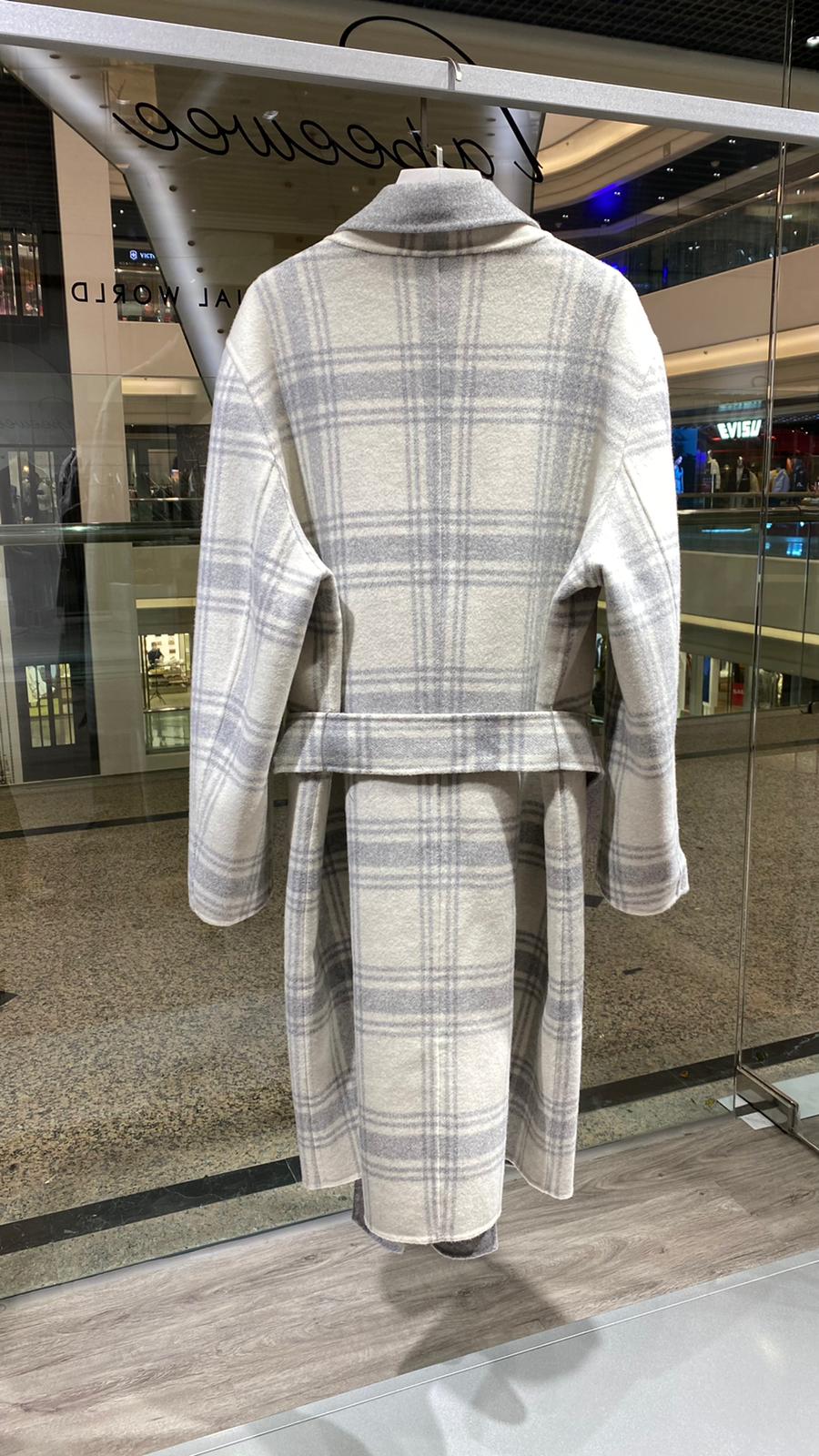 Wool blend felt coat #03