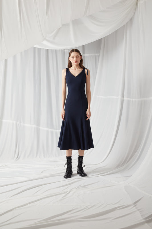 V Neck Jersey Dress