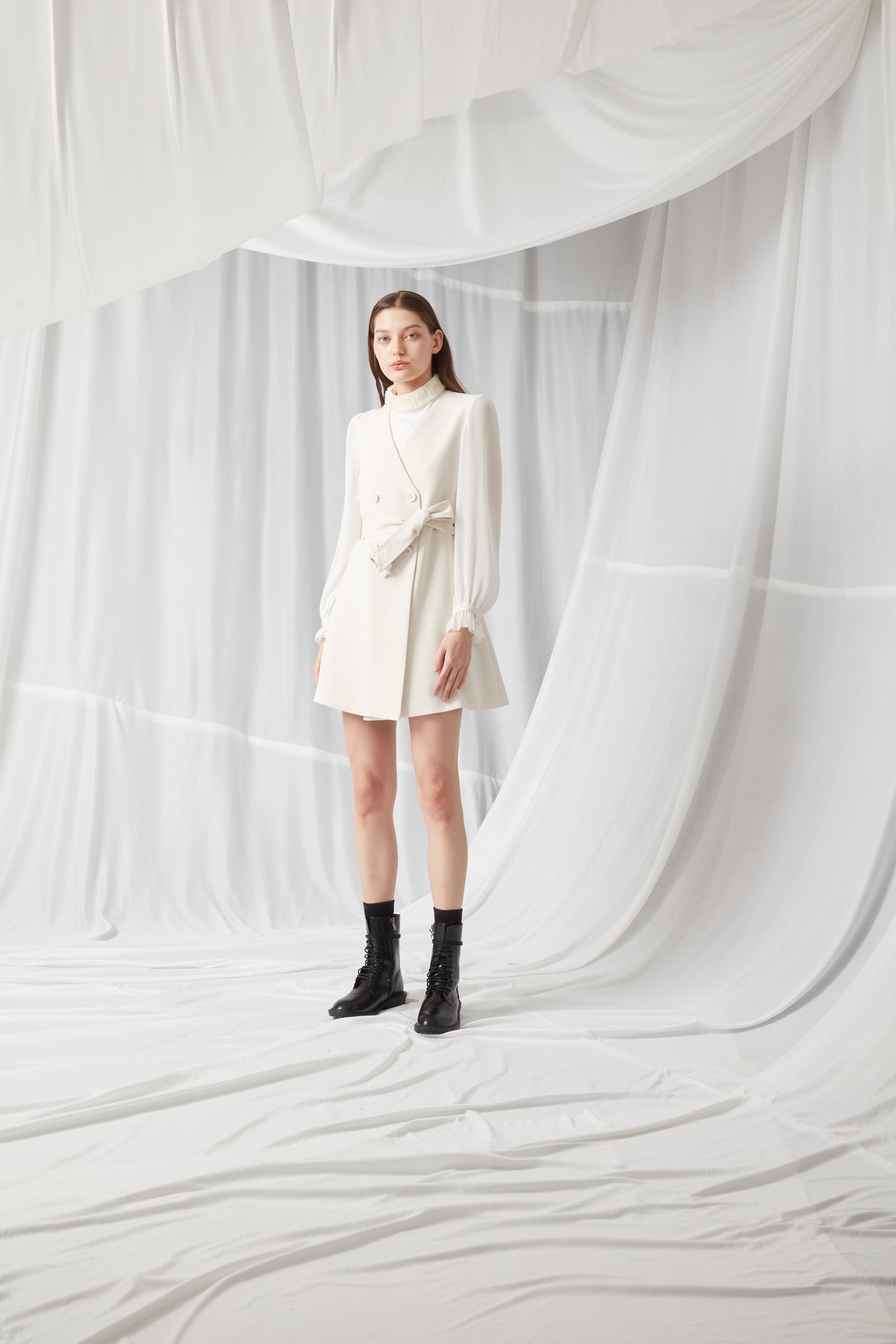 Blazer Dress - NUDE