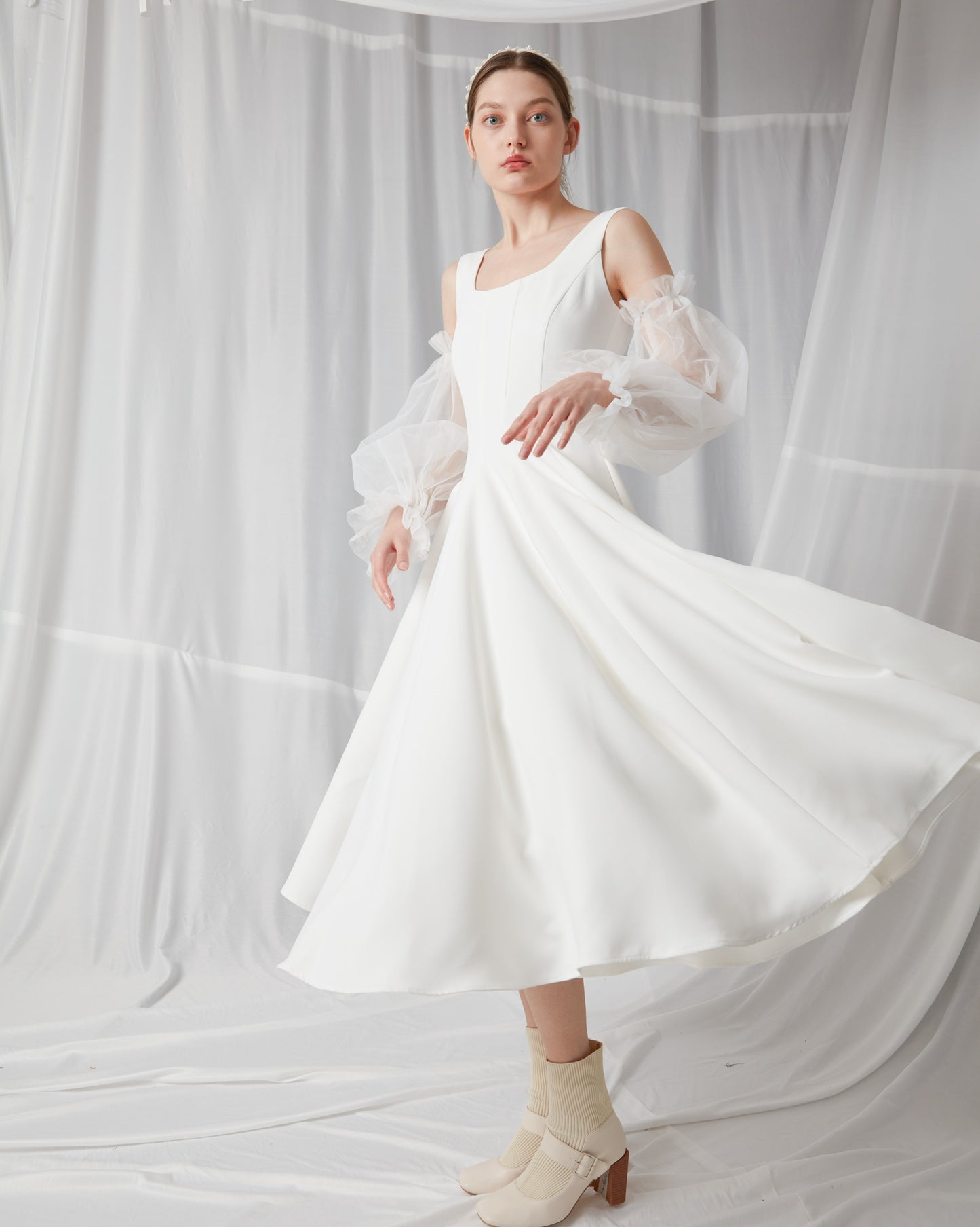 U-Neck A line Dress