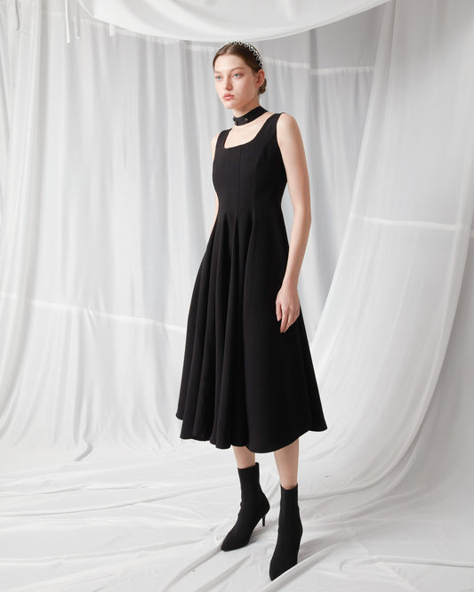 U-Neck A line Dress