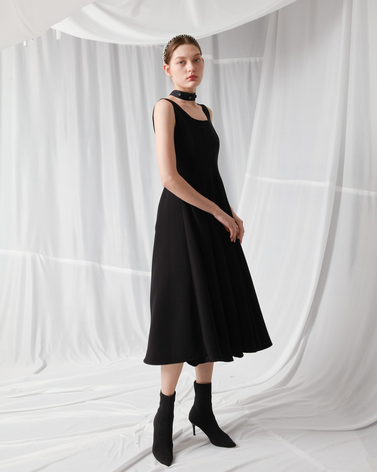 U-Neck A line Dress