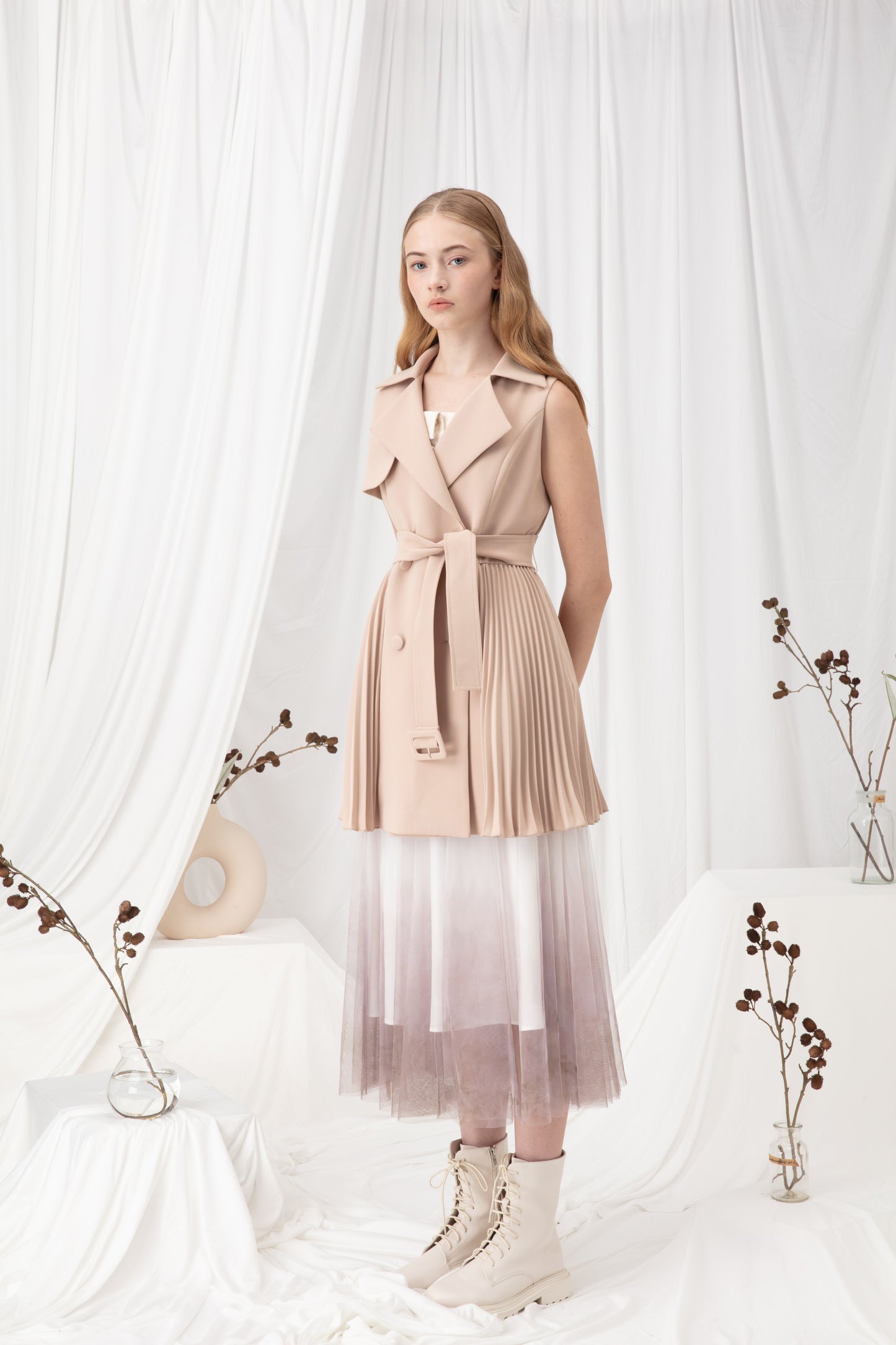 Pleated Waistcoat