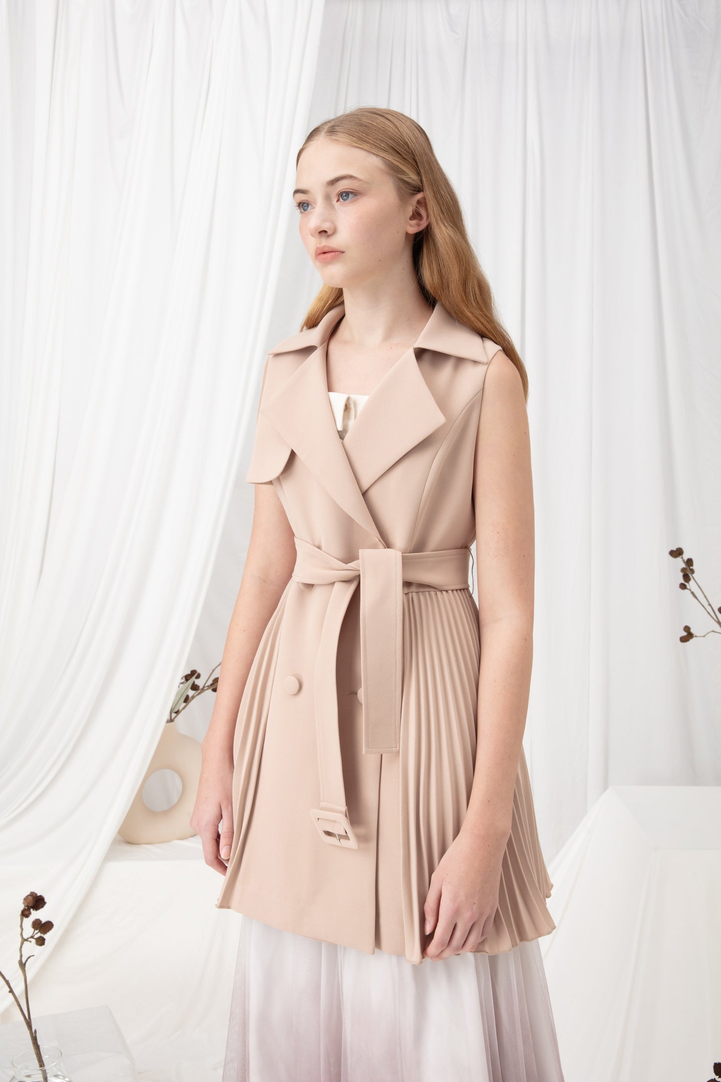 Pleated Waistcoat