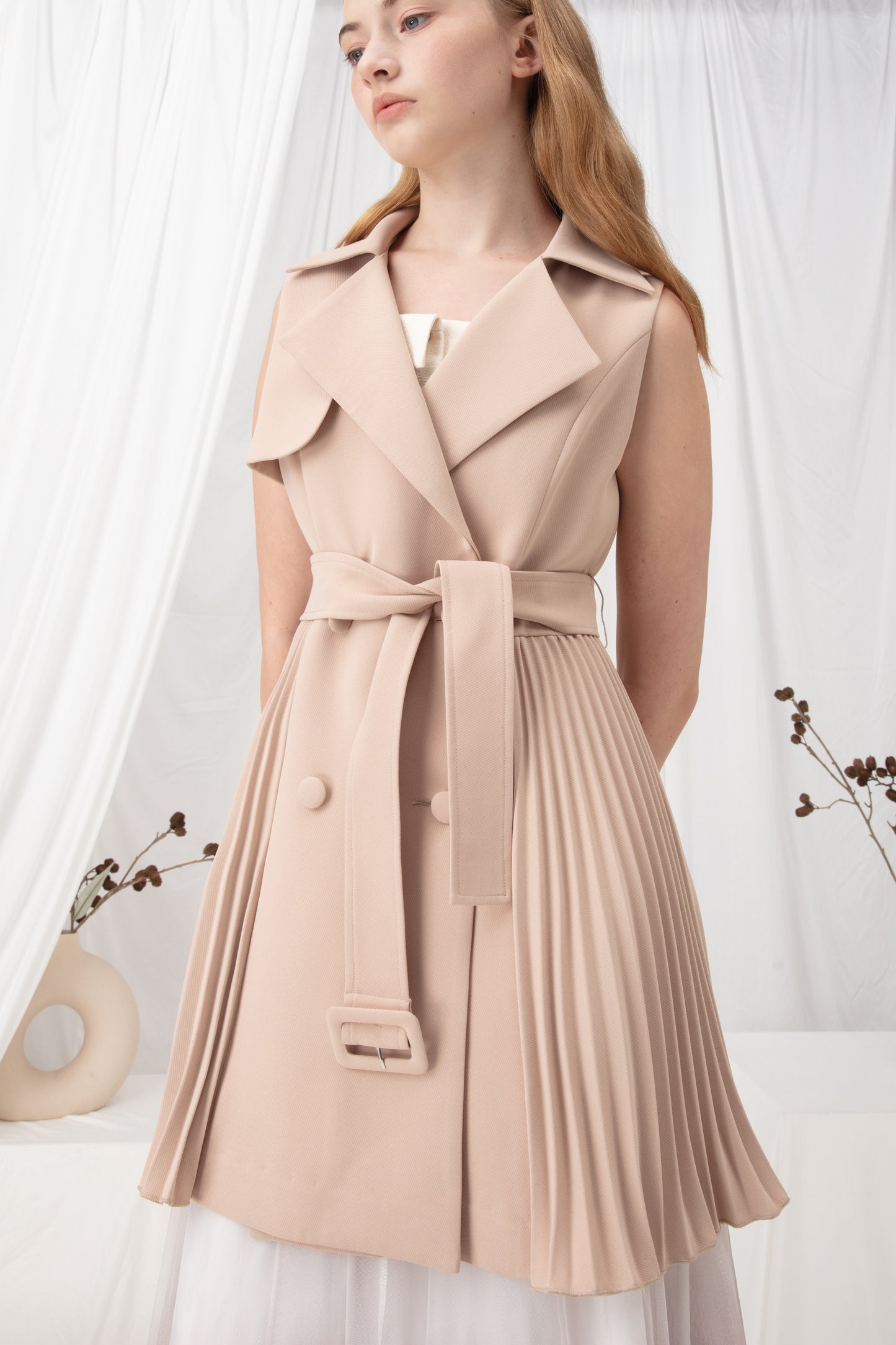Pleated Waistcoat