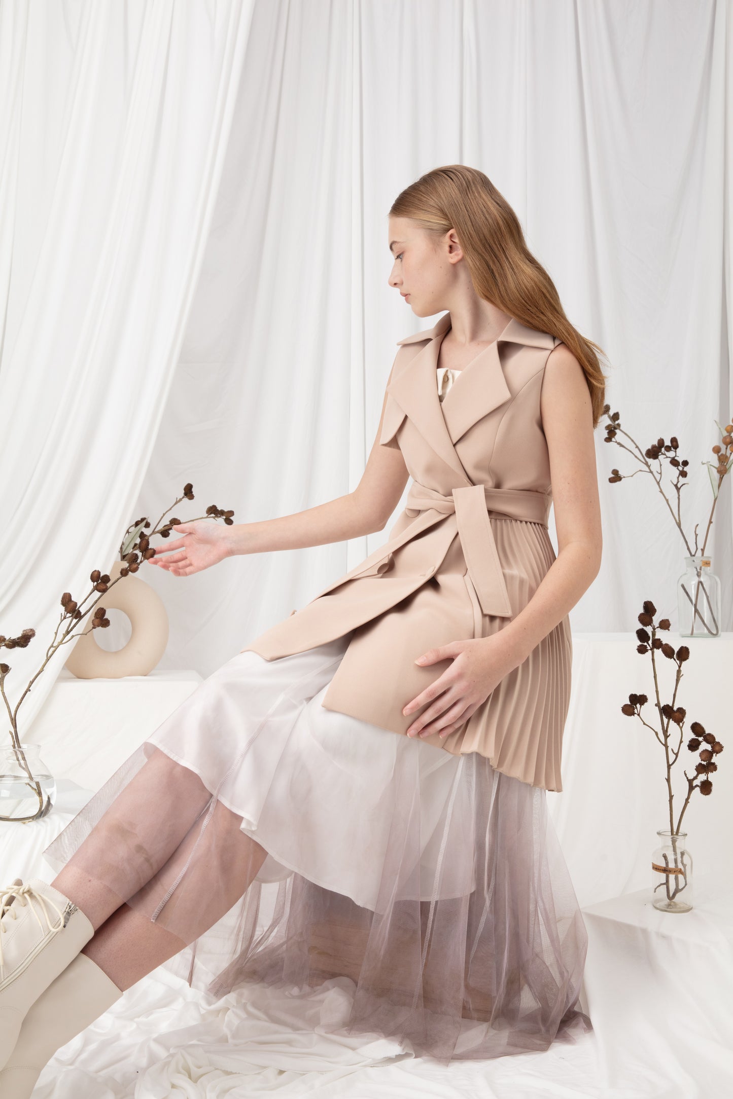 Pleated Waistcoat
