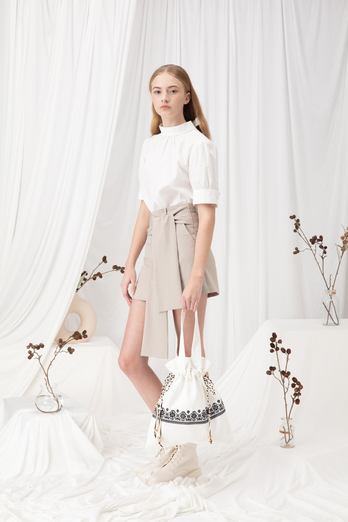 Knot Detailed Mini Skort