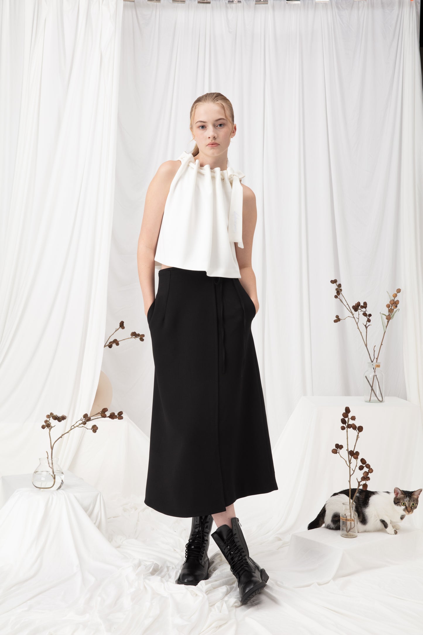 Ribbon Detail Crop Top