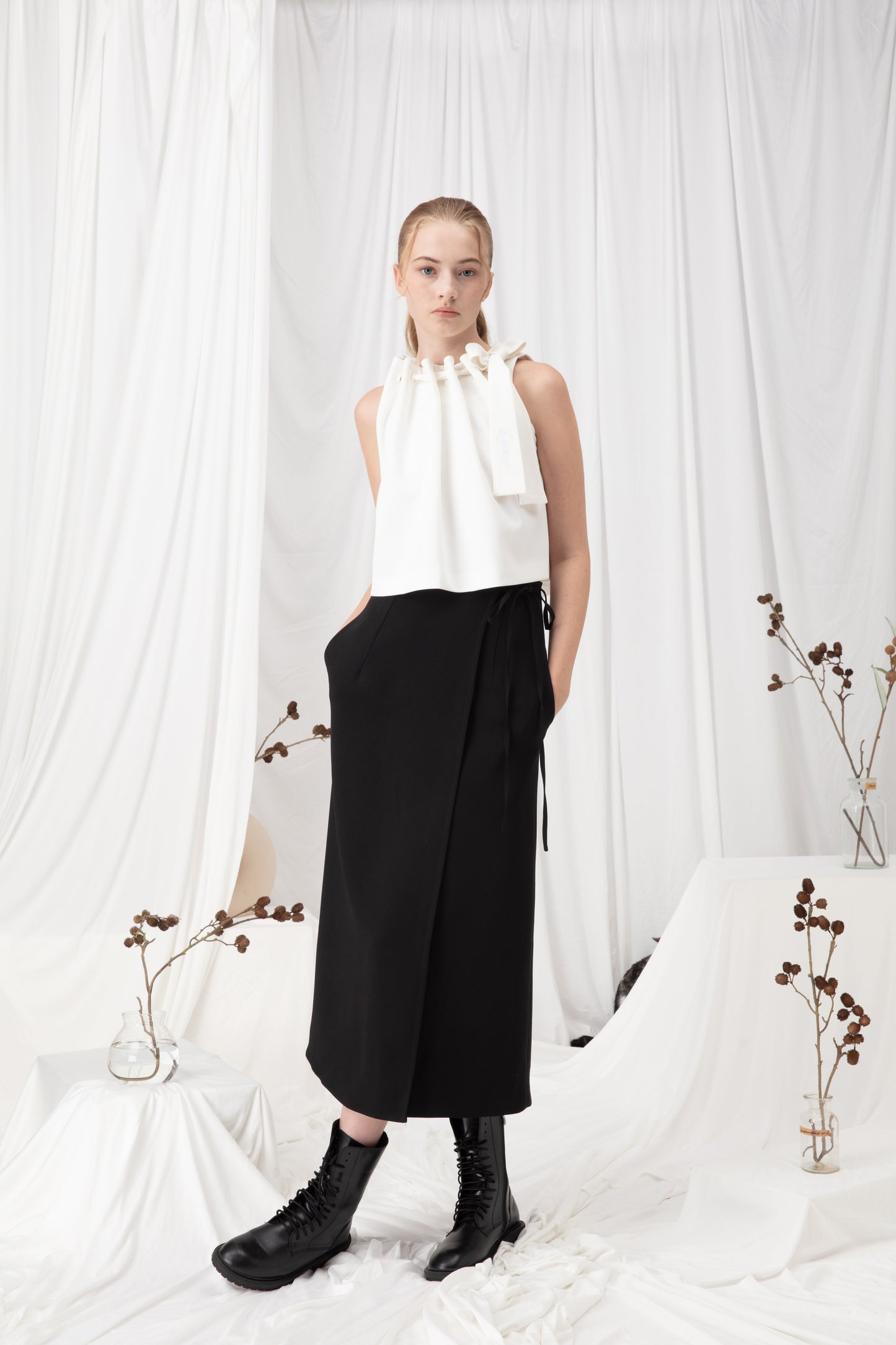Ribbon Pencil Skirt