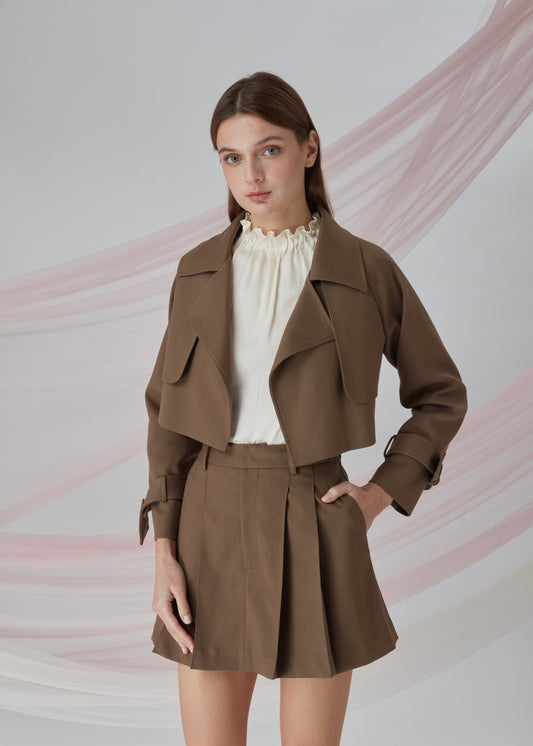 Pleated Mini Skirt