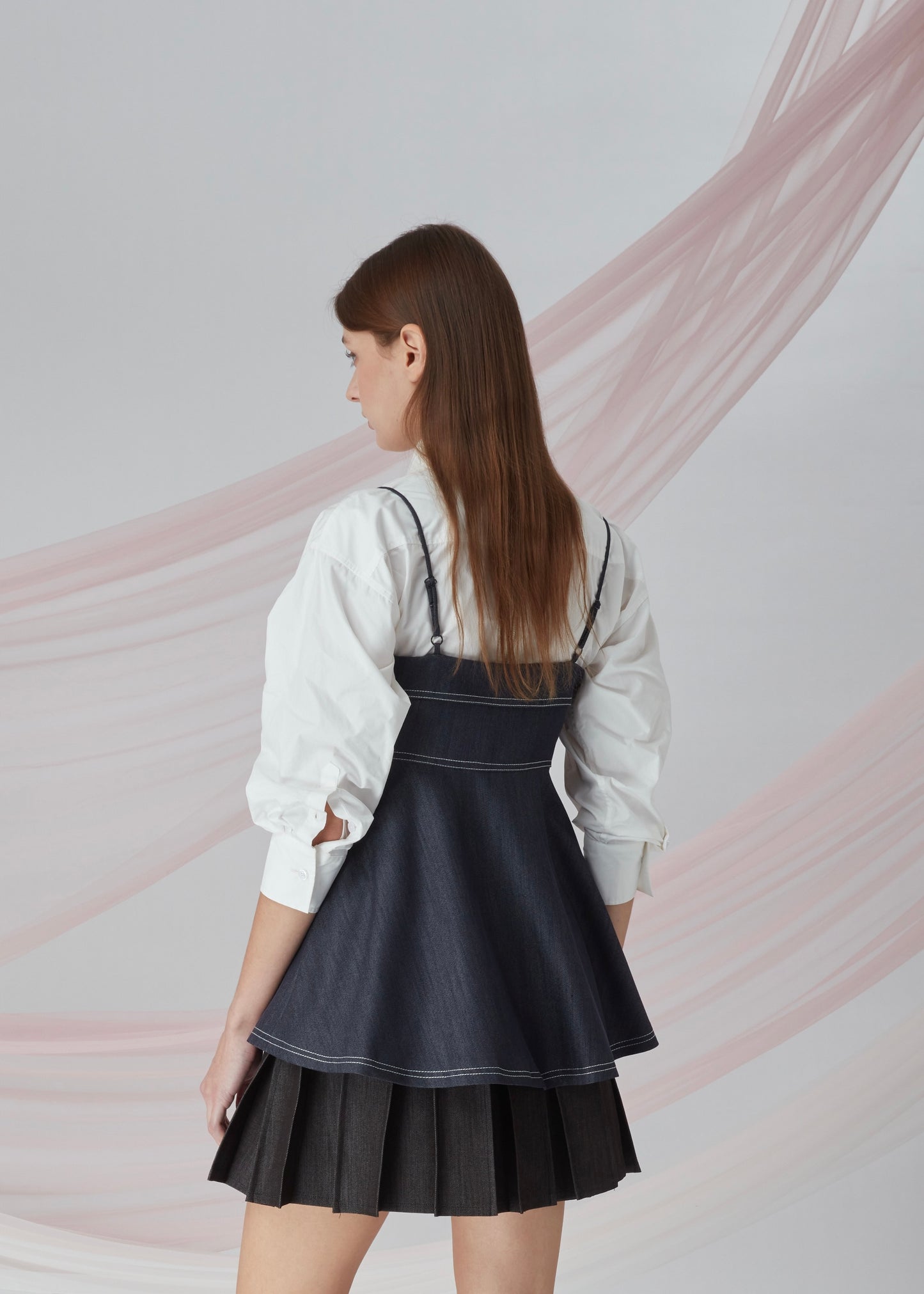 Back Zipper Blouse