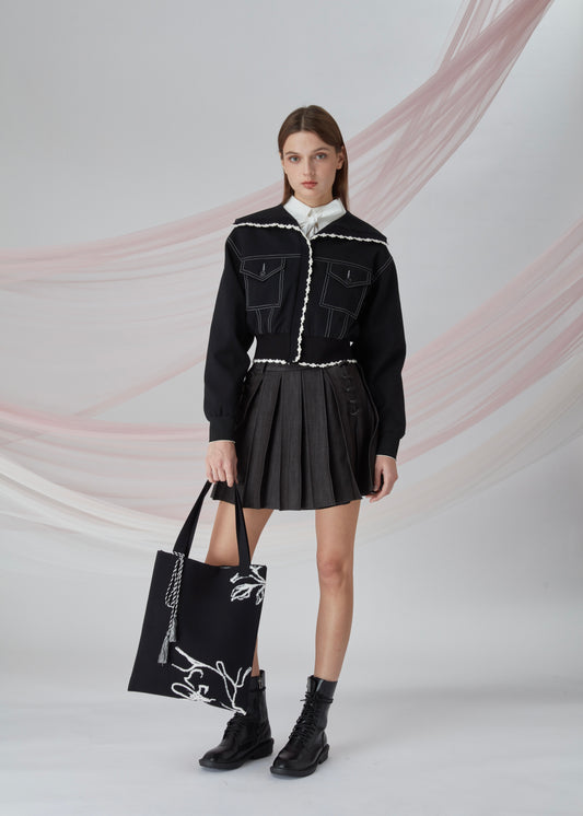 Button Up Pocketed Jacket