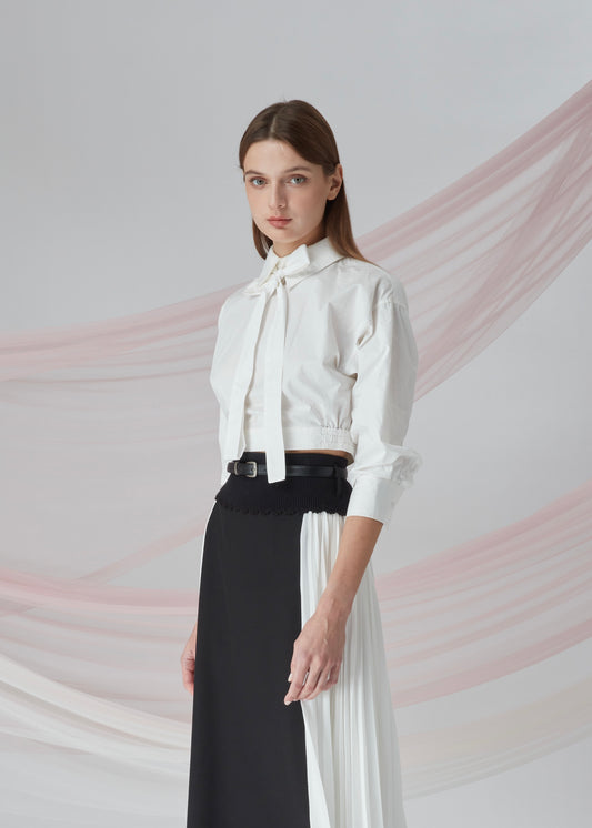 Back Zipper Blouse