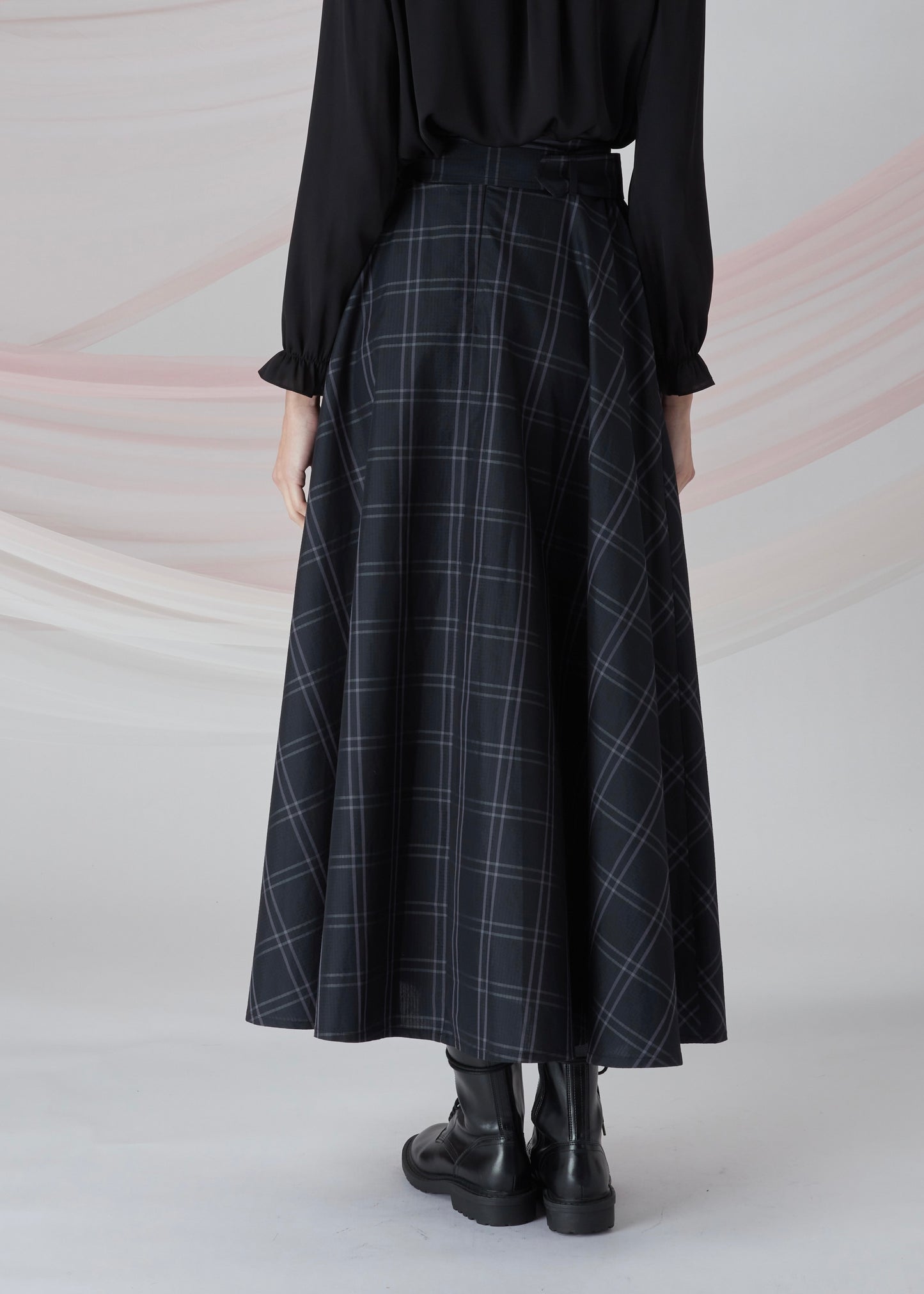 Check A Line Skirt