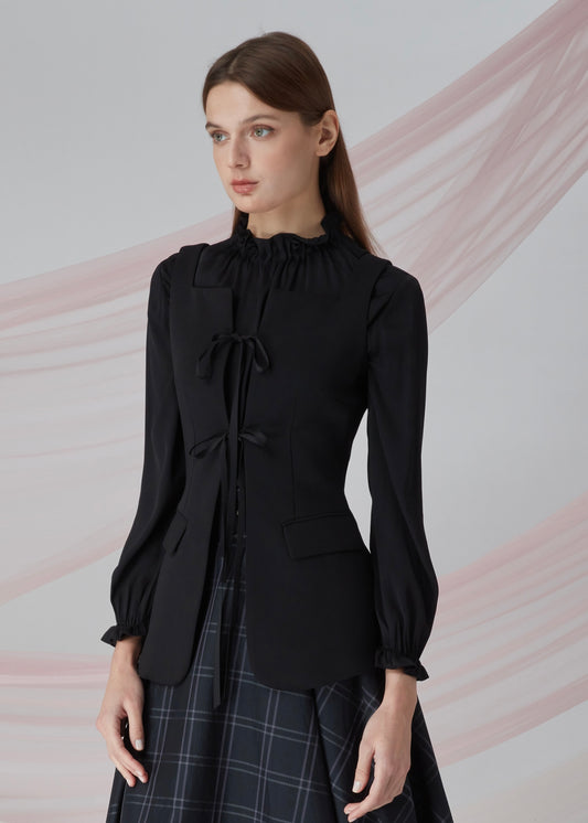 Ribbon Suit Vest