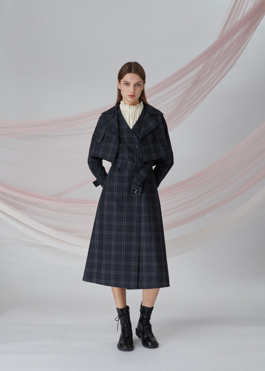 Two-pieces Set Trench Coat