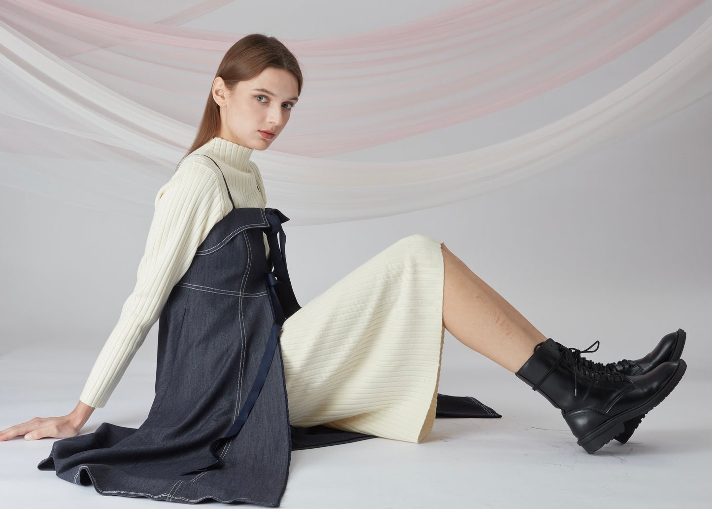 Ribbon Details Dress