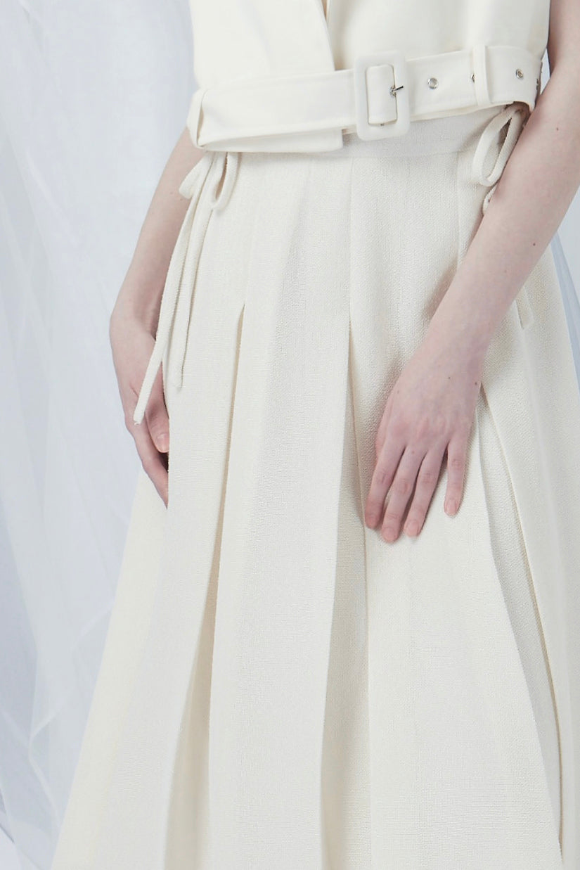 Ribbon Details Maxi Skirt