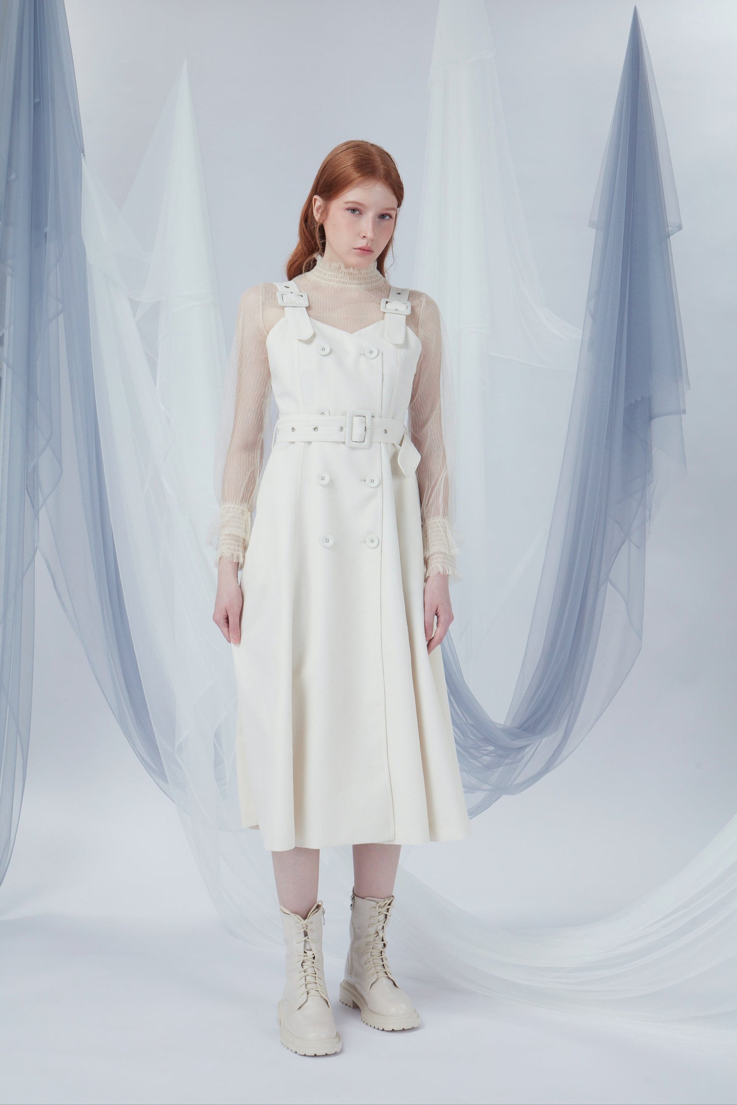 Double Breasted Buttons Dress