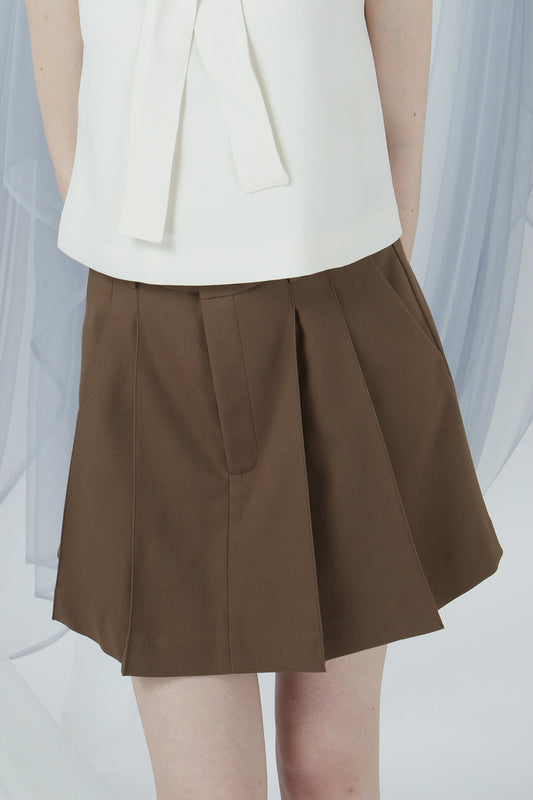 Pleated Mini Skirt