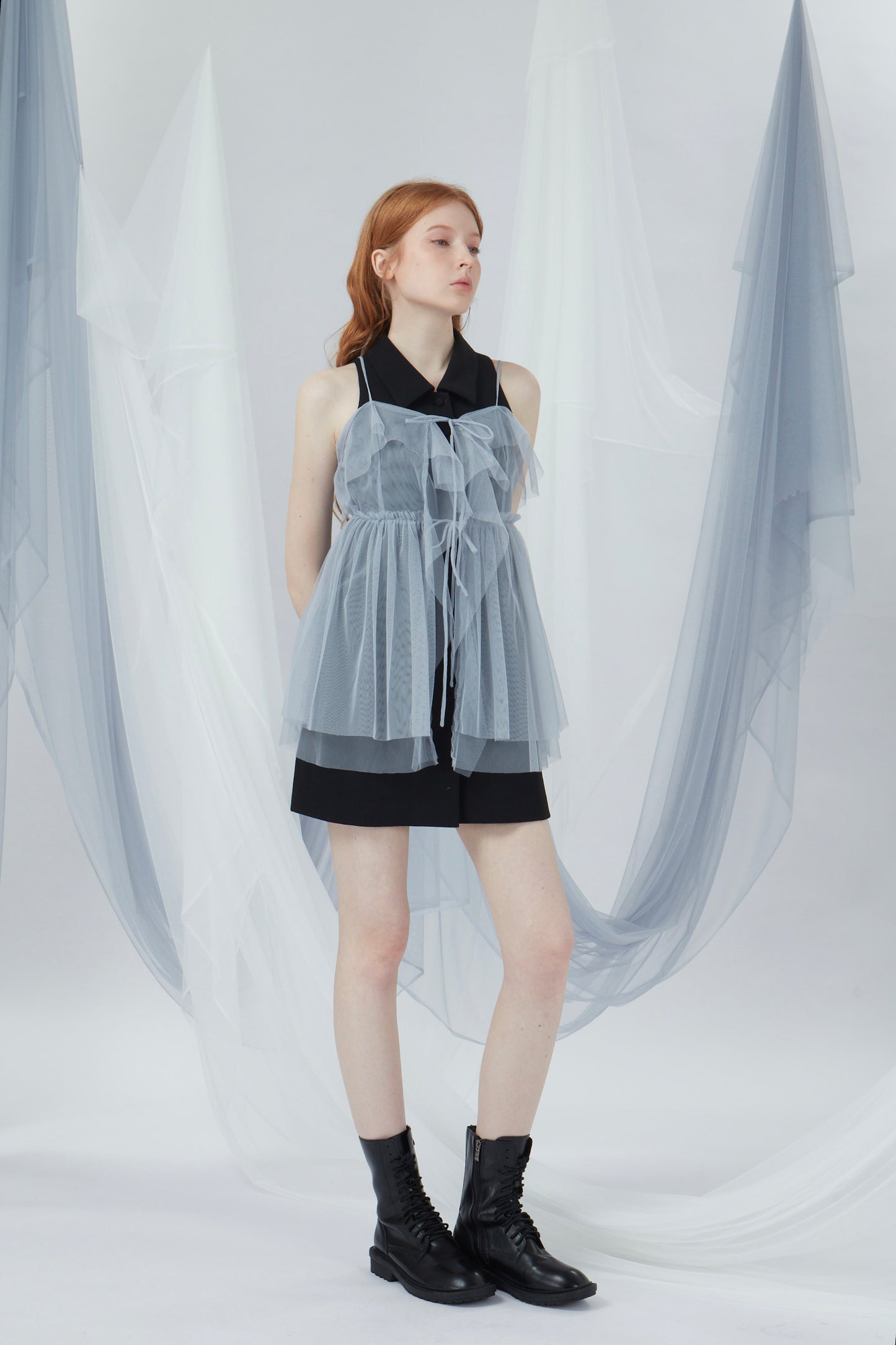 Button Detail Mini Dress