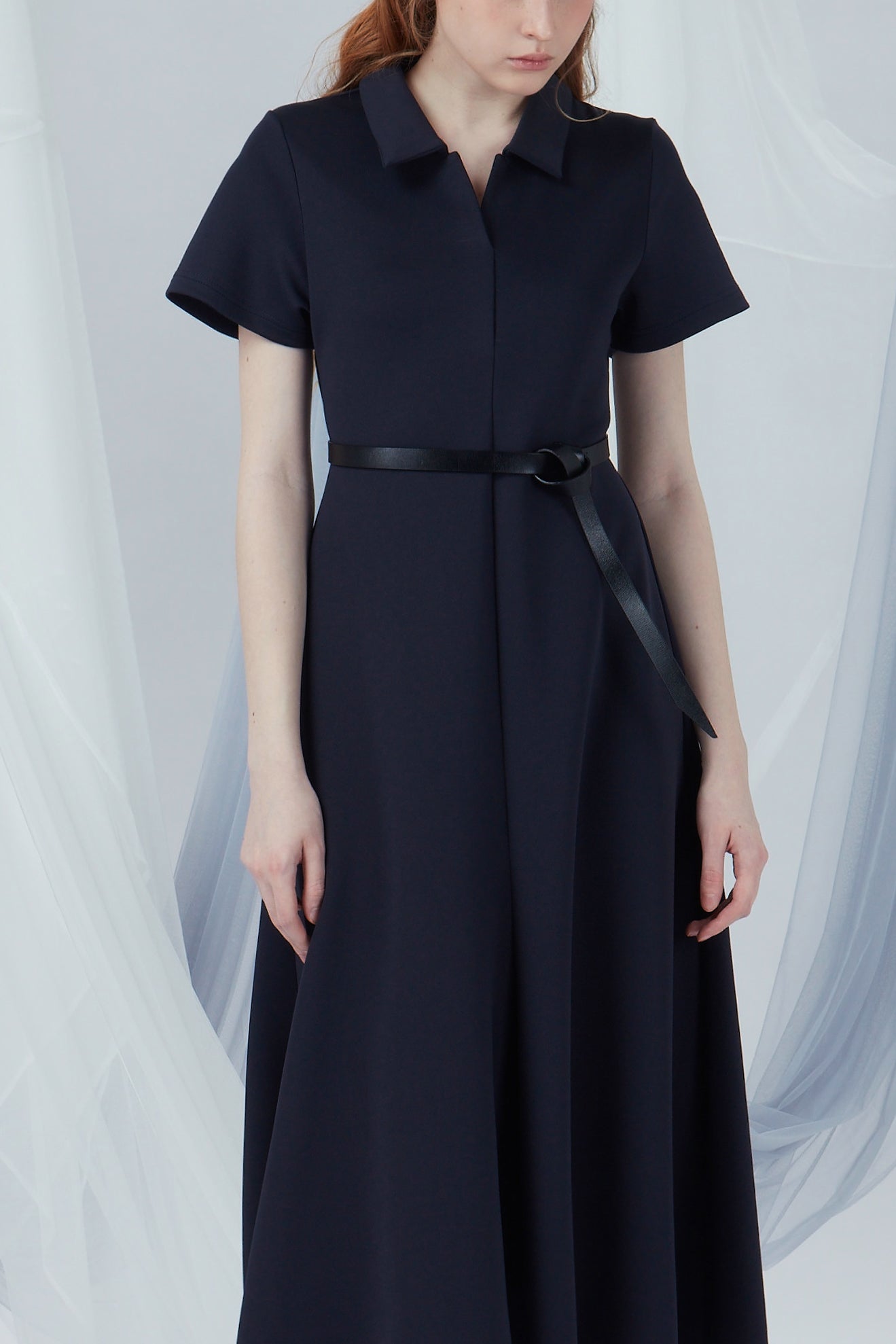 V Neck Maxi Dress (With Belt)