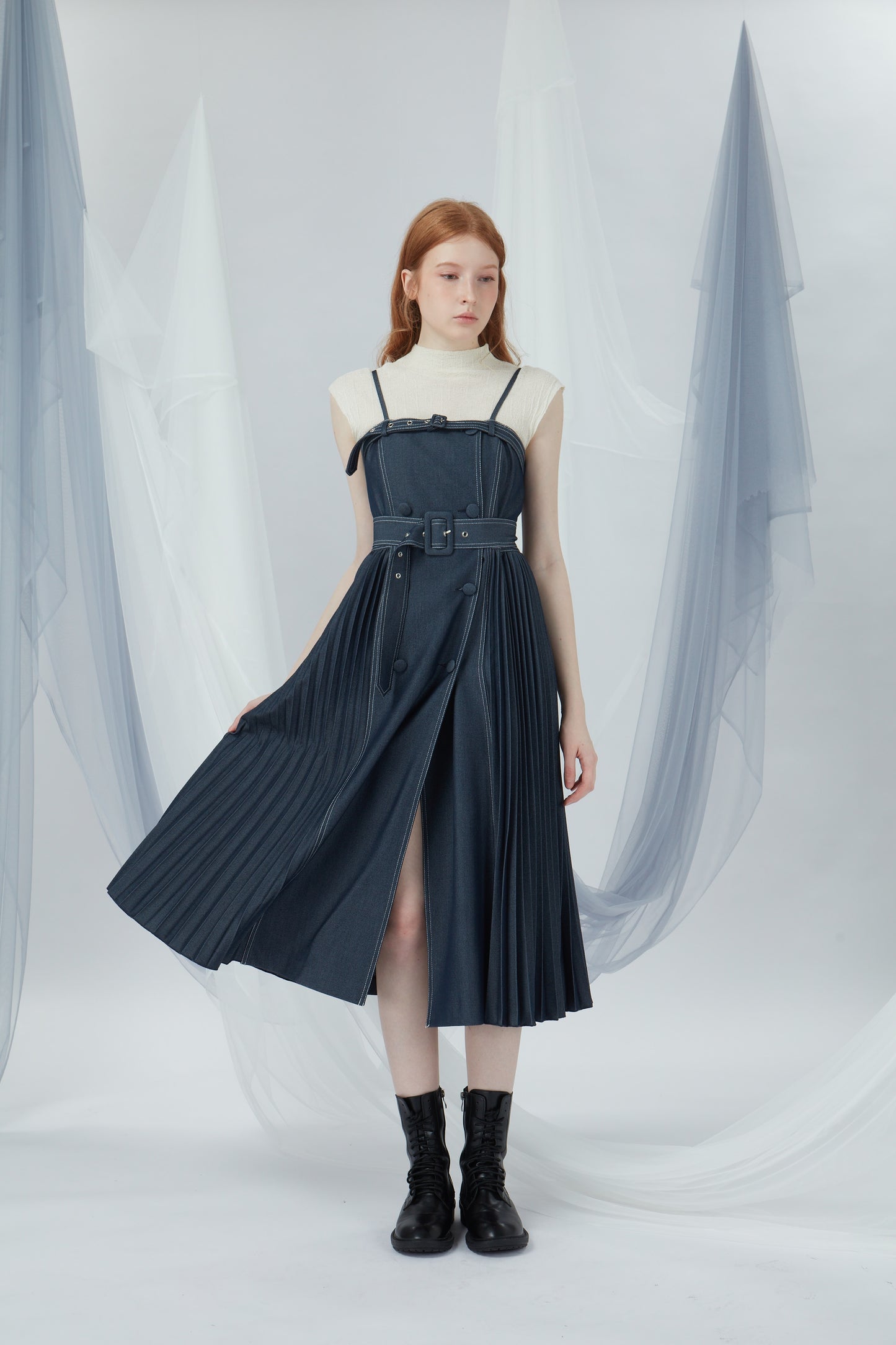 Double Breasted Buttons Dress