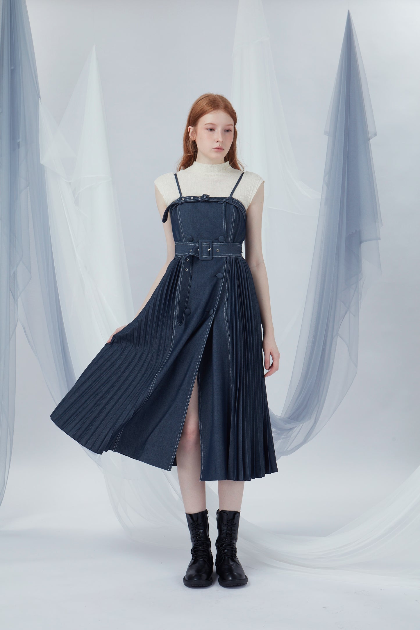 Double Breasted Buttons Dress