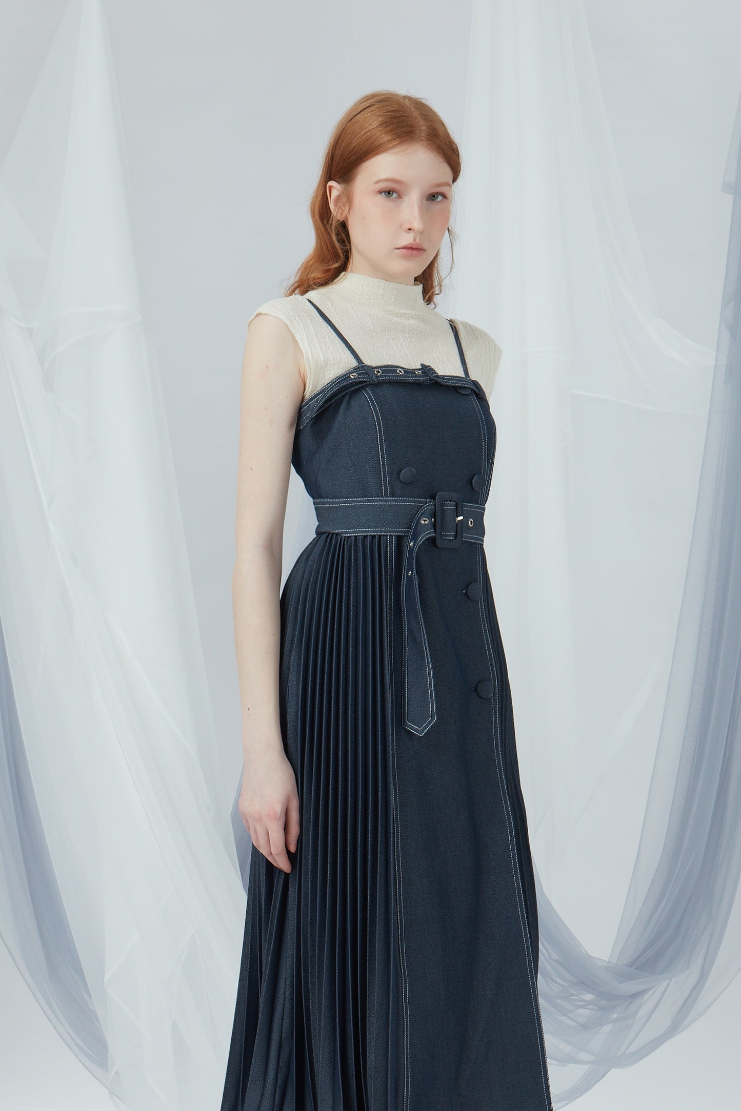 Double Breasted Buttons Dress