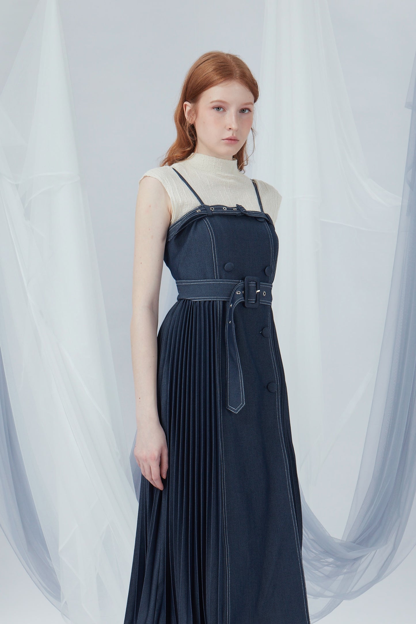 Double Breasted Buttons Dress