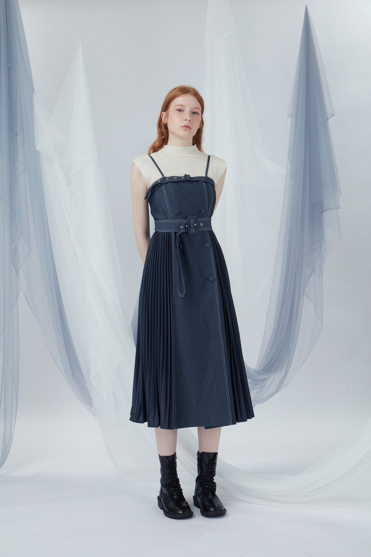 Double Breasted Buttons Dress