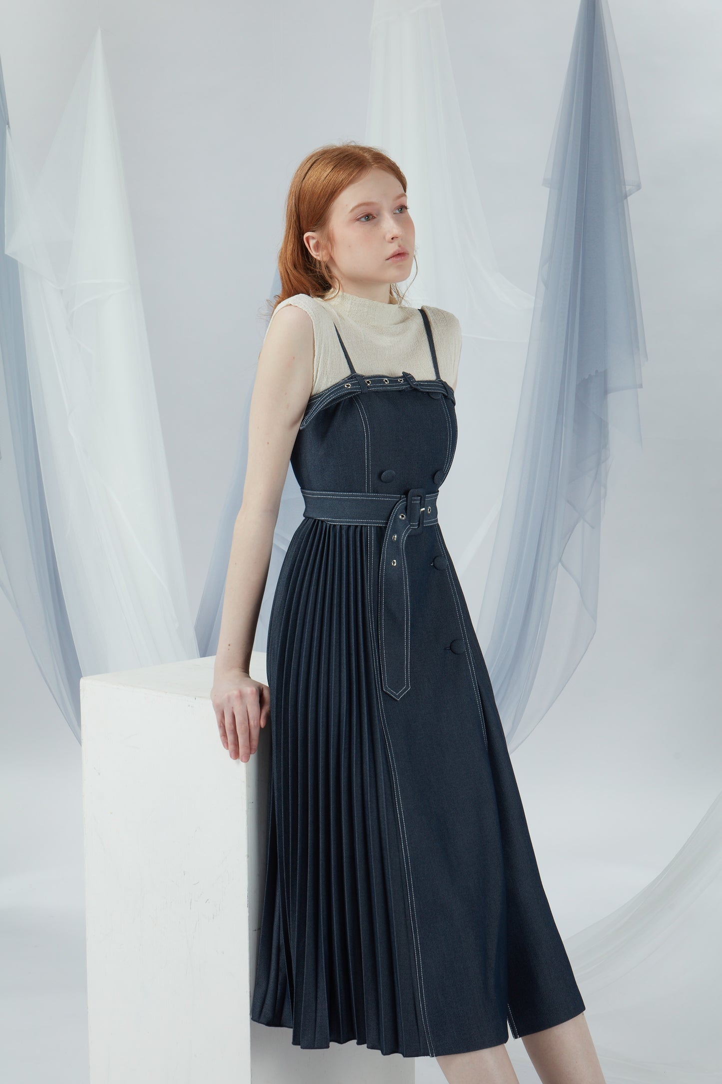 Double Breasted Buttons Dress