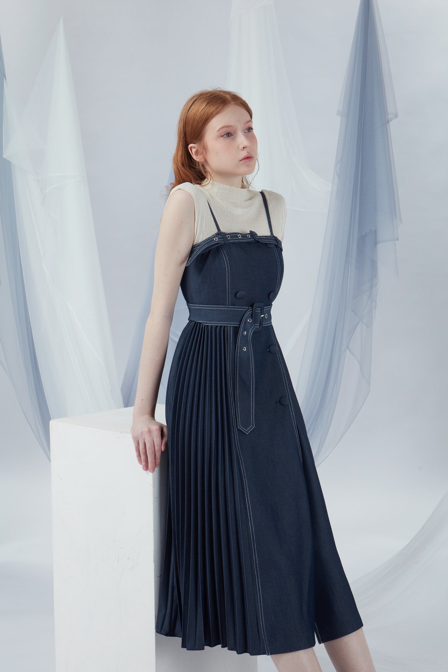 Double Breasted Buttons Dress