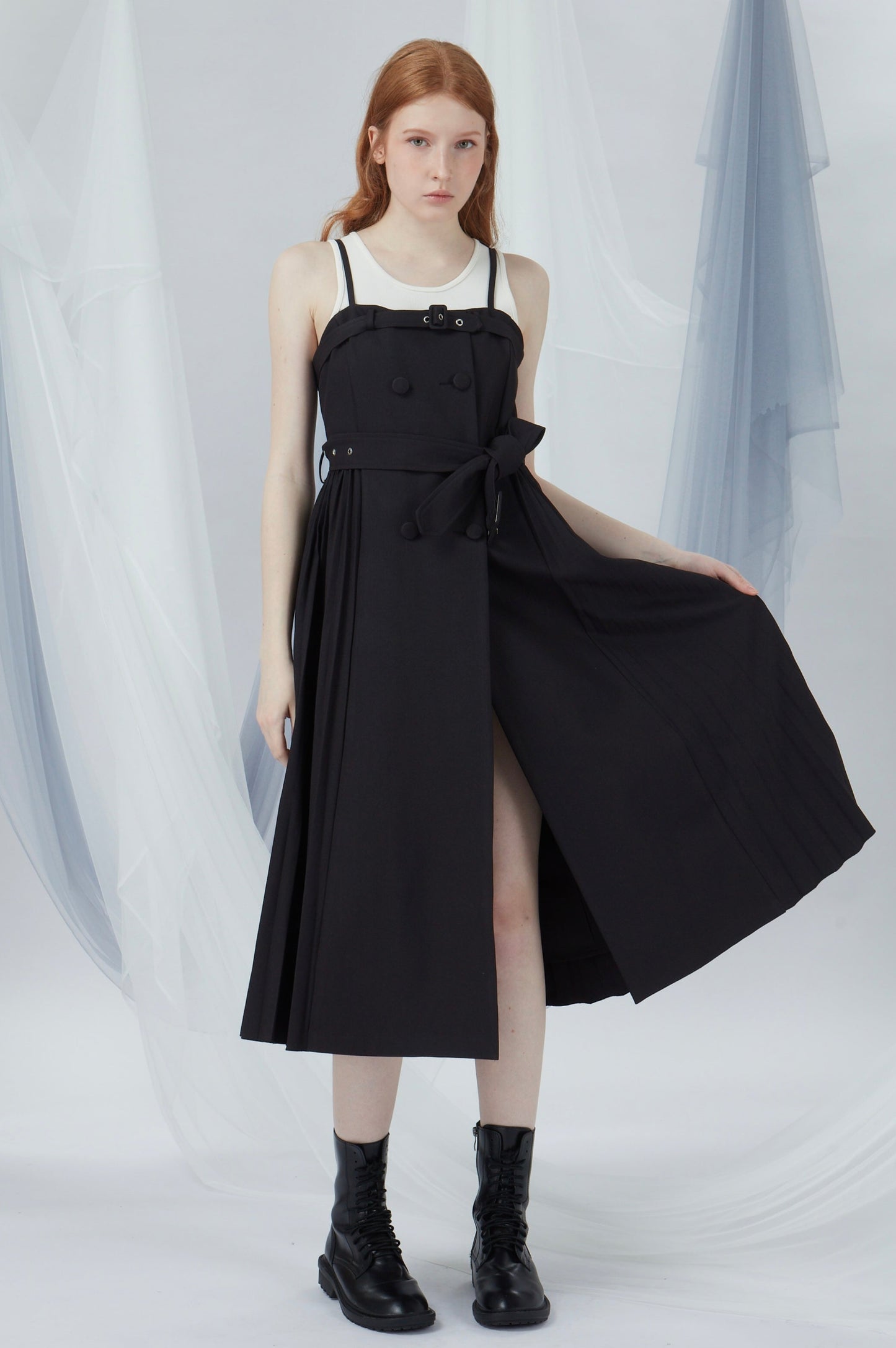 Double Breasted Buttons Dress