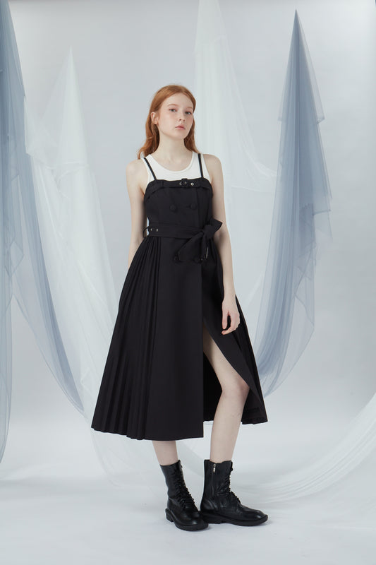 Double Breasted Buttons Dress