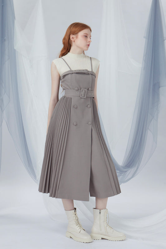 Double Breasted Buttons Dress