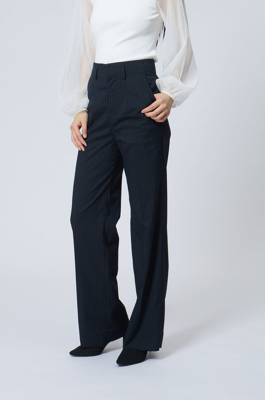 Sleek Line Wide-Leg Pants