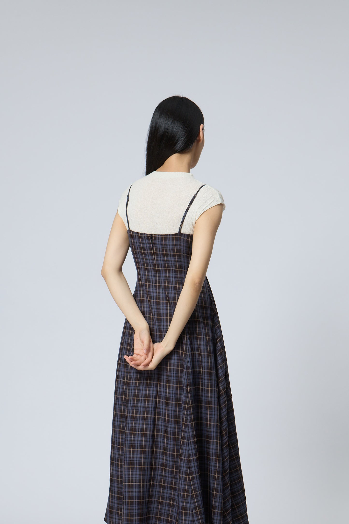 Fit-and-flare maxi dress