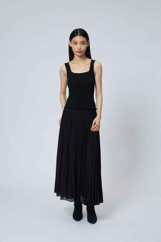 Faux-Two-Piece Dress