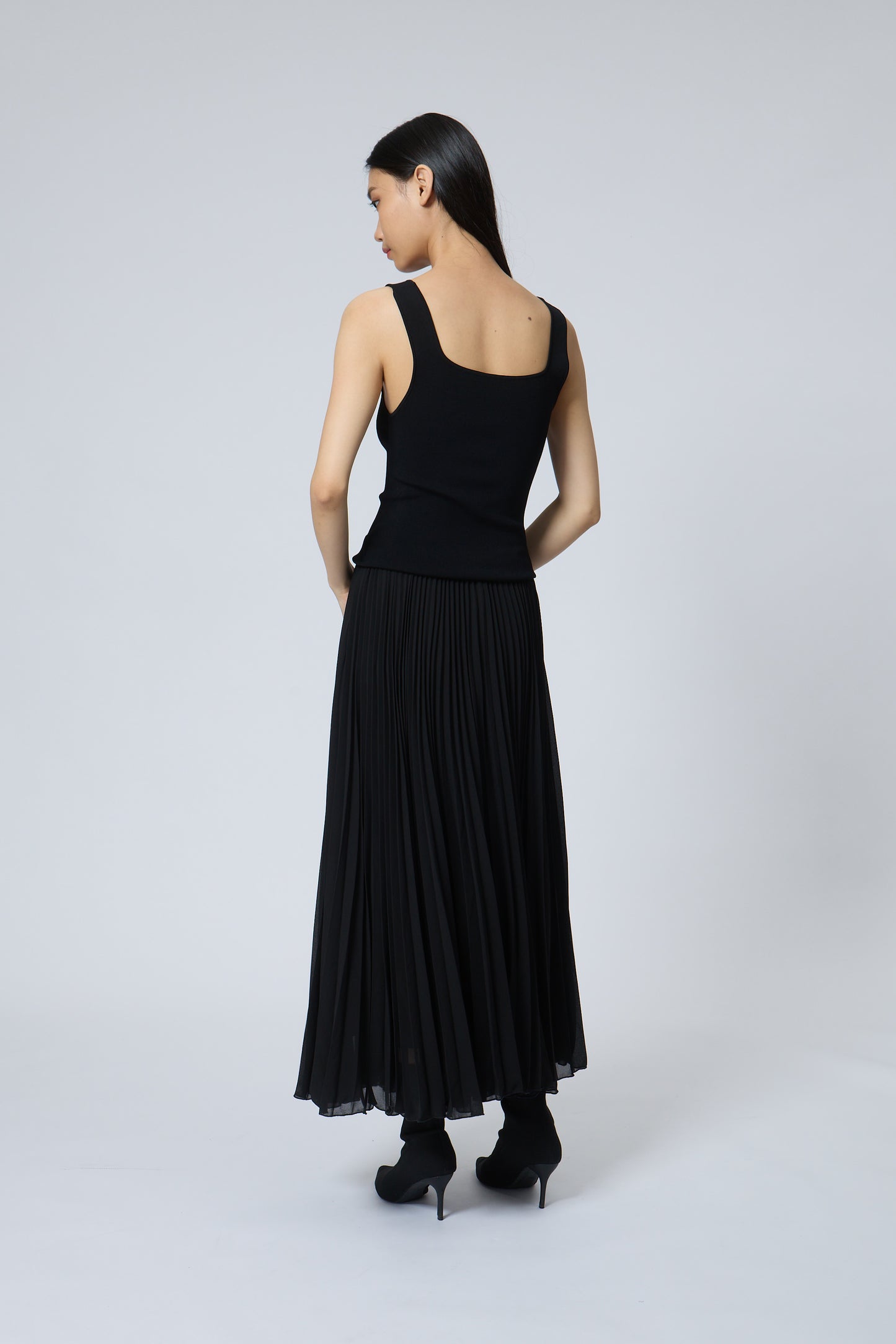 Faux-Two-Piece Dress