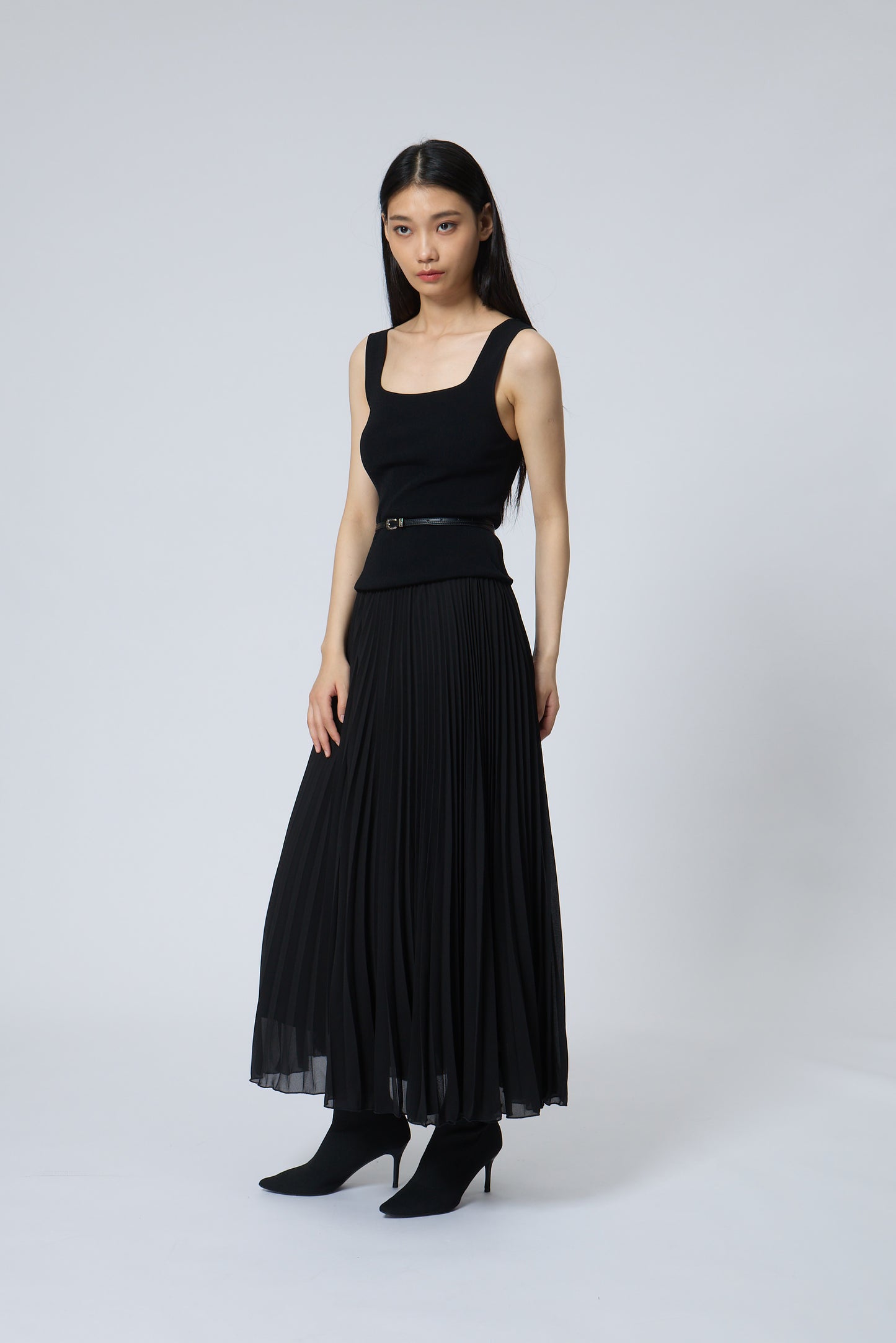 Faux-Two-Piece Dress