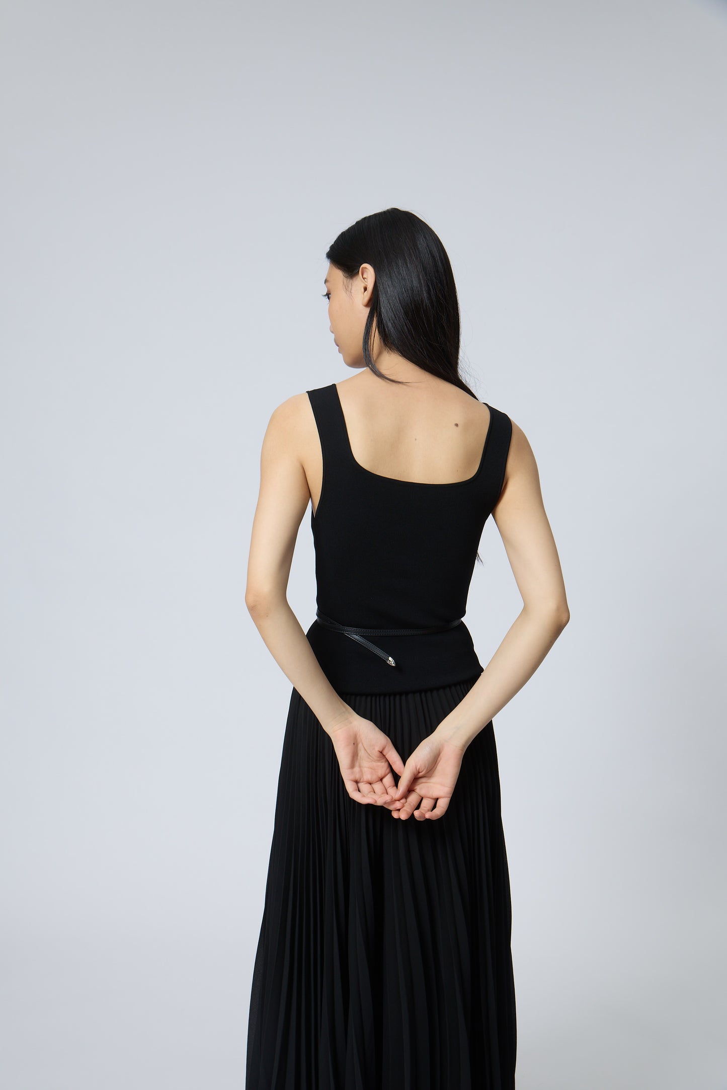 Faux-Two-Piece Dress