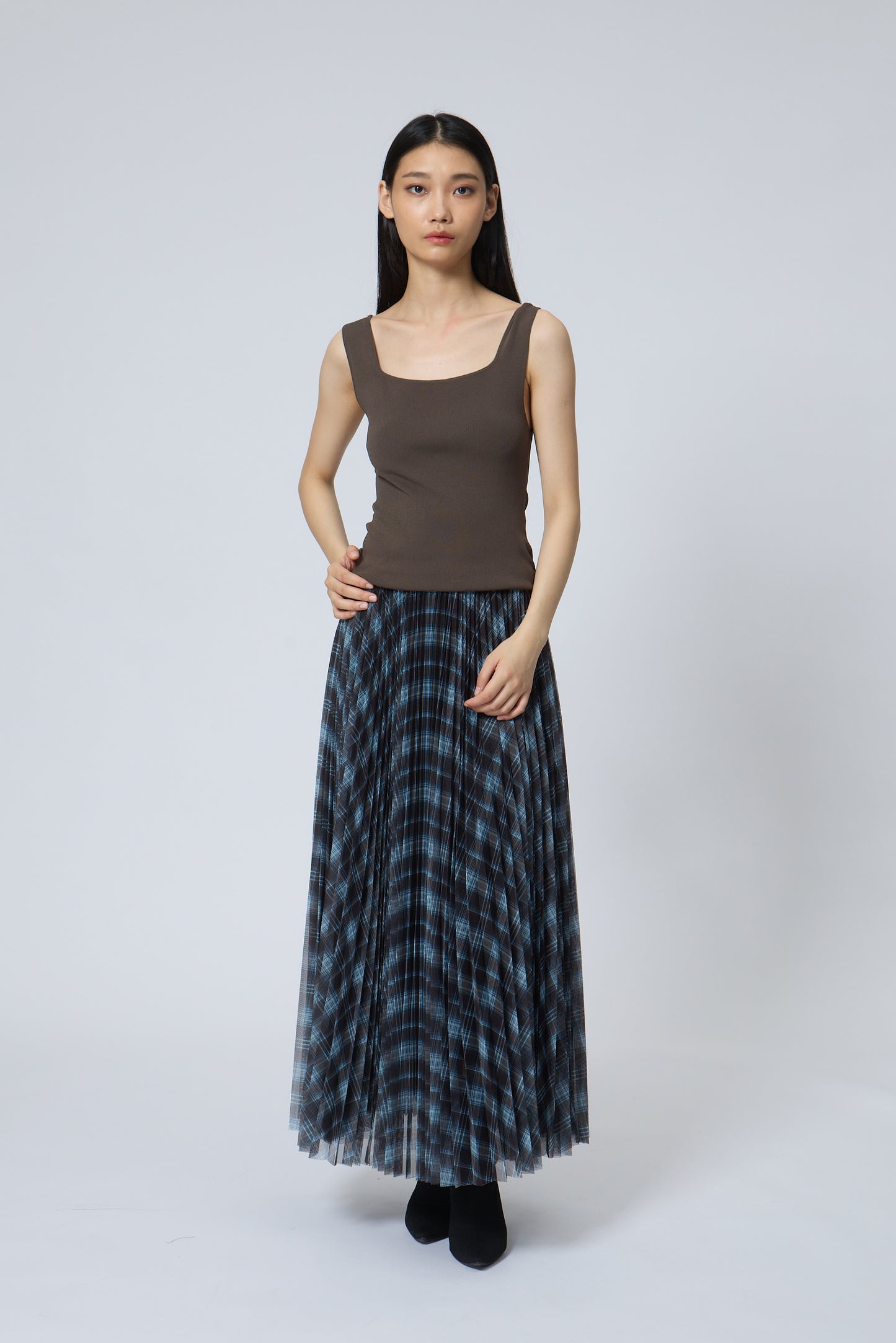 Faux-Two-Piece Dress